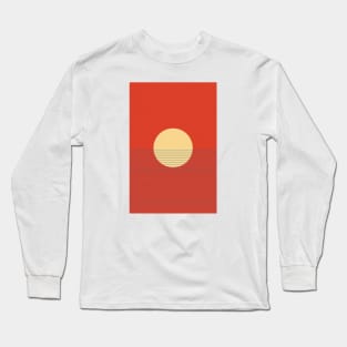 Sun Goes Down, Mid-Century Modern Long Sleeve T-Shirt